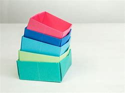 Image result for How to Make a Paper Square Box