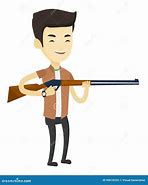 Image result for Shooting a Hunting Rifle Drawing