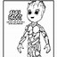 Image result for Baby Groot Coloring Picture