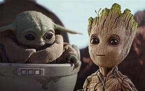 Image result for Groot and Baby Yoda Memorial Day Background