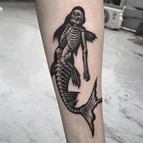 Image result for Skeleton Mermaid Tattoo