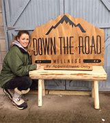 Image result for Wood Business Signs