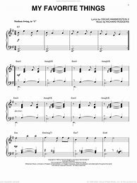 Image result for My Favorite Things Piano Sheet Music