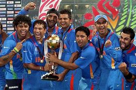 Image result for India Cricket World Cup Trophy
