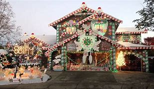 Image result for Gingerbread House Christmas Lights