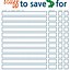 Image result for Printable Money Saving Sheets