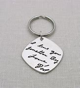 Image result for Personalized Silver Keychain