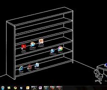 Image result for Small Computer Desk with Shelves