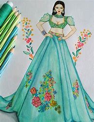 Image result for Sketch Dress Design Drawing