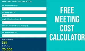 Image result for How Much Does a Meeting Cost