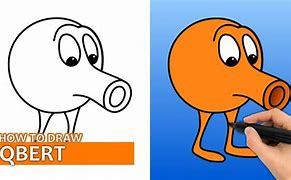 Image result for Qbert Drawing