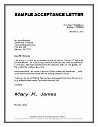 Image result for Appointment Acceptance Letter