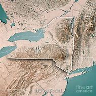 Image result for New York State Topographic Map