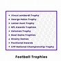 Image result for NFL Trophy Writings