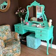 Image result for Makeup Table with Mirror