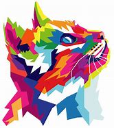 Image result for Colorful Cat Art