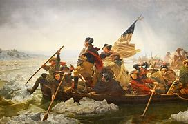 Image result for Professor Crossing the Delaware with Washington