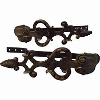 Image result for Cast Iron Curtain Tie Backs