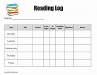 Image result for Book Reading Chart Kids Challeng
