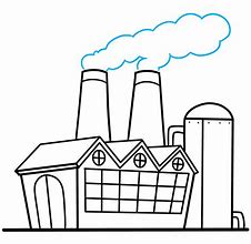 Image result for Simple Drawing of a Factory