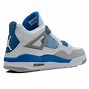 Image result for Nike Air Jordan 4 Blue and White