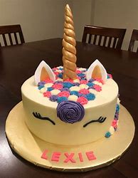 Image result for Unicorn Cake with Pink Purple and Blue