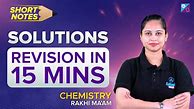 Image result for Short Note Solutions Chemisyry JEE