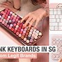 Image result for Mechanical Keyboard Pink Rose Gold