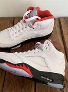 Image result for Jordan 5 Fire Red High