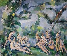 Image result for Les Cinque's Bathers Cezanne
