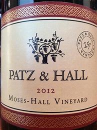 Image result for Patz Hall Pinot Noir Moses Hall