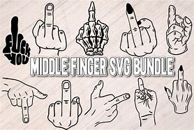 Image result for Girly Middle Finger SVG