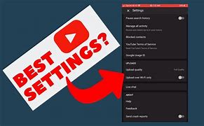 Image result for YouTube Settings App