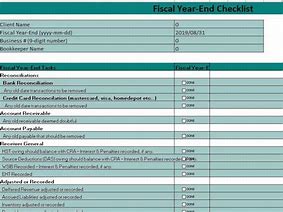 Image result for Accounting Year-End Checklist Template Excel