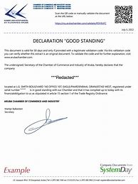 Image result for Certificate of Good Standing South Africa