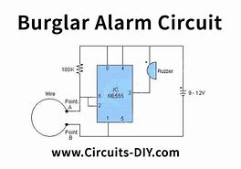 Image result for Simple Intruder Alarm Circuit