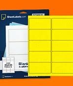 Image result for 2X4 Yellow Labels