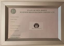 Image result for NJ Business Registration Certificate
