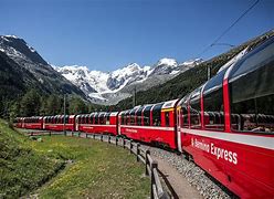 Image result for Bernina Express Train Suisse