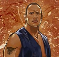Image result for WWE The Rock Drawing