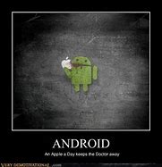 Image result for Android with a Biten Apple Meme