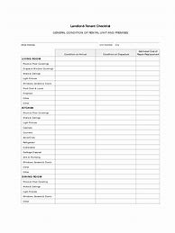 Image result for Landlord Tenant Checklist Template