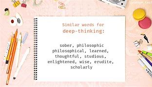 Image result for Deep Thinking Synonym