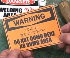 Image result for Warning Fan Stickers