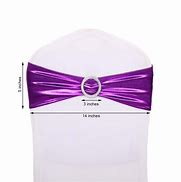 Image result for Purple Spandex Chair Sash