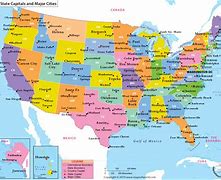 Image result for Us Map with Major Cities