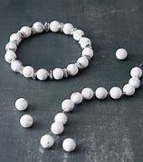 Image result for Howlite Beads 8Mm