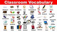 Image result for Classroom Vocabulary