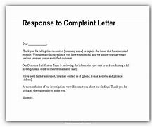 Image result for Complaint Letter for Not Responding