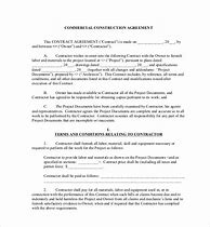Image result for Commercial Construction Contract